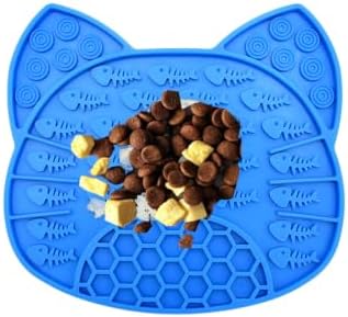 Lick Mat for Dogs and Cats, Anxiety Relief Licking Pad, Boredom Reducer, Snuffle Mat, Keeps Pets Busy, Perfect for Bathing and Grooming, 1 Pack (1Pack Light Blue) by Sociplentycom