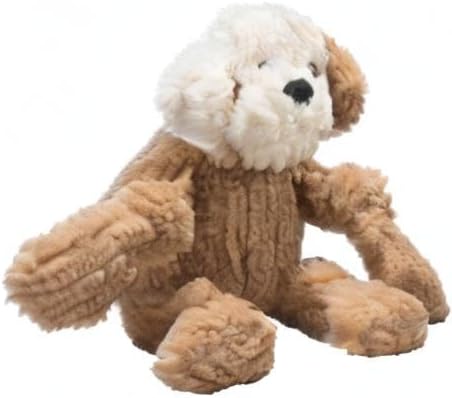 HuggleHounds Knottie Plush Dog Toy - Dog Stuffed Animal Toy, Puppy Toys, Squeaky Dog Toy for Small, Medium & Large Dogs, Durable Plush to Keep Them Busy - Lulu HuggleMutt, Small