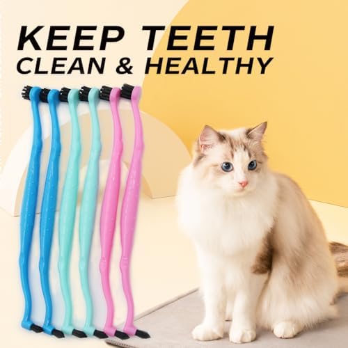 Pet Dental Care Set, Dual-Sided Toothbrush and Finger Brush, for Dogs and Cats (Black, Small Cone) - Image 6
