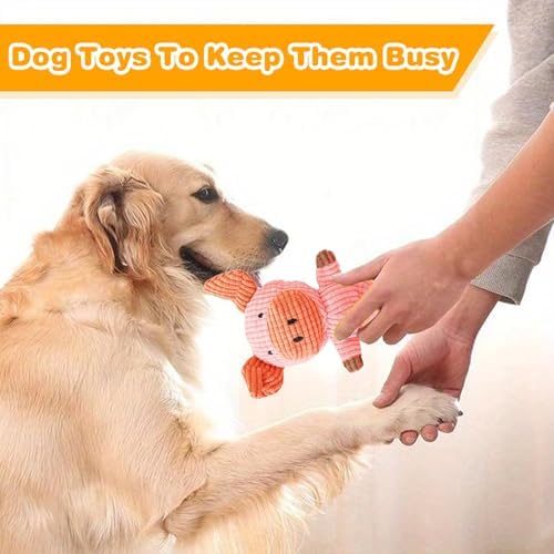 MRSOHRET Dog Toys Squeak, Tough Plush Puppy Chew Toy for Aggressive Chewers - Image 6