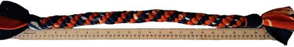 Dog Puppy Tug Pull Toy Rope Play Durable Interactive Entertaining Heavy Duty Fleece Square Braid (Orange)
