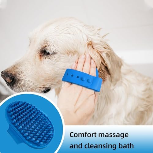 Dog Brush for Shedding,6 PCS in One Pet Slicker Hair Brush Kit Organizer Bag - Dog Cat Grooming Deshedding Undercoat Rake Brush Comb for All Small Large Dogs Cats Blue - Image 6