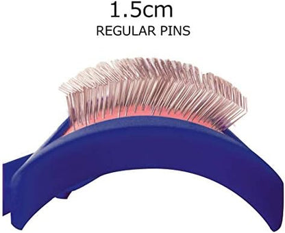 Show Tech Tuffer Than Tangles Regular Large Slicker Brush for Dog Grooming, Dog Brush for Doodle Breeds, Dematting, Remove Undercoat - Image 3