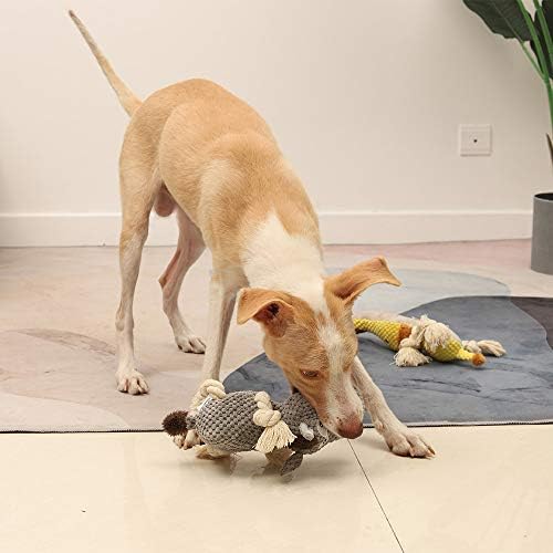 Sedioso Dog Toy, Large Dog Squeaky Toys, Stuffed Animal Dog Plush Toy for Puppy, Small, Middle, Large Dogs (Donkey(Grey)) - Image 4