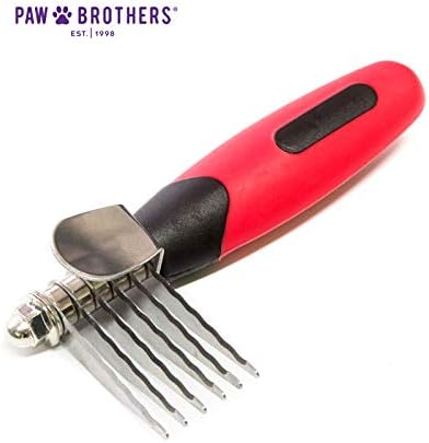 RYAN'S PET SUPPLIES Paw Brothers 6-Blade Mini Dematting Tool for Dog Grooming, Professional Grade, Stainless Steel Blades, Comfort Grip, Gentle on Skin - Image 2