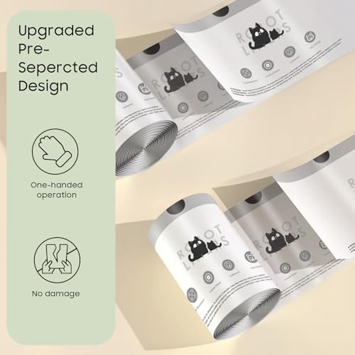60 Pack Automatic Litter Box Bags Fit for Litter Box Robot 5/4/3, Heavy Duty Drawstring Waste Bags, Sensor-Compatible, Tear Resistant, White, 25.2" x 15.7" - Image 4