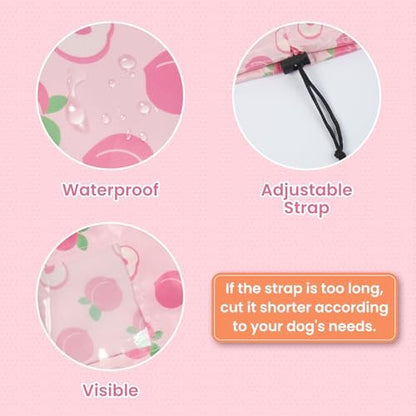 Nanaki Dog Shower Cap-Ear Protection for Bath, Adjustable Grooming Ear Cover, Waterproof Shower Caps for Dogs Hat, Reusable Pet Shower Caps for Bathing Grooming Swimming Drawstring Can be Trimmed - Image 3
