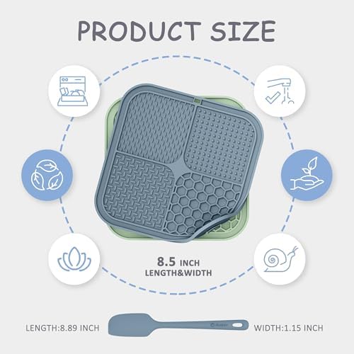 ChefAide 2 Pack Lick Mat for Dogs, Cats & Puppies with Suction Cups - Image 2