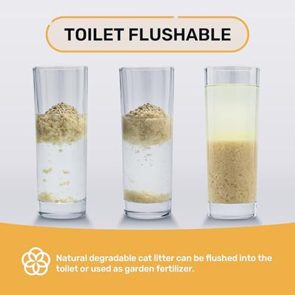FUKUMARU Tofu Cat Litter, Soybean Fiber & Corn Starch Pellets, 32lb - Image 6