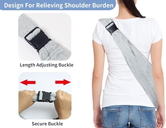 CONLI Small Dog Carrier Sling with Adjustable Strap & Dual Safety - Features Storage Pocket & Detachable Treat Pouch, Hands-Free Pet Sling for Chihuahuas, Yorkies Under 12lbs for Walking, Hiking - Image 5