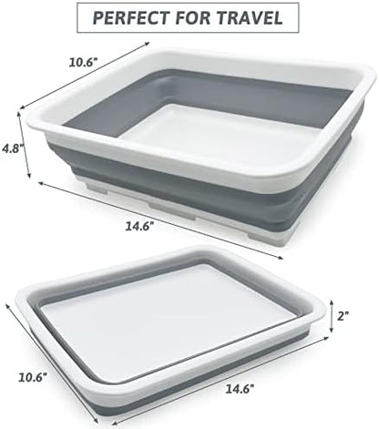 Fhiny Open Cat Litter Box, Kitten Potty Pan Semi-Enclosed Foldable Waterproof Travel Toilet for Indoor Cats Small Pet Kitty Rabbit Supplies Easy to Clean and Assemble 14.6"×10.6" - Image 5