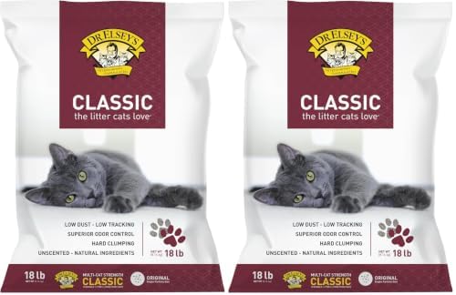 Dr. Elsey's Premium Clumping Cat Litter, Unscented | 99.9% Dust-Free | Low Tracking | Hard Clumping | Superior Odor Control by DrElseys