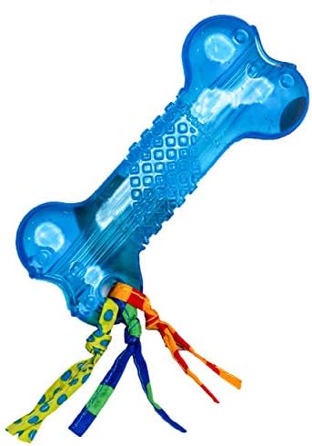 Bone Mini Dog Chew Toy & Treat Stuffer for Teething Puppies & Small Dogs up to 20 lbs, Bounces & Floats, Textured for Dental Support, Moderate Chewers, 5.5" by Pupstages