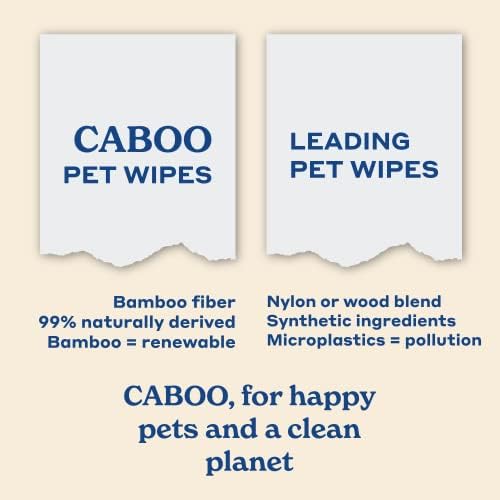 Caboo Tree Free Pet Wipes for Dogs & Cats, 70 Wipes Per Pack, 140 Total - Image 3