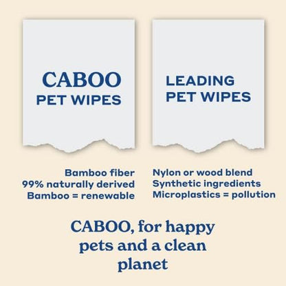 Caboo Tree Free Pet Wipes for Dogs & Cats, 70 Wipes Per Pack, 140 Total - Image 3