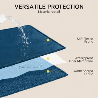 Luciphia Waterproof Blanket for Large Dog, Reversible Sherpa Couch Cover - Image 4