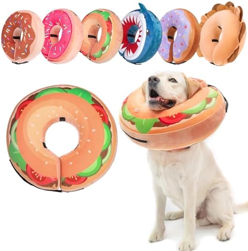 BEAUTYZOO Dog Cone Collar Alternative After Surgery,Pet Neck Donut E‑Collar by BEAUTYZOO