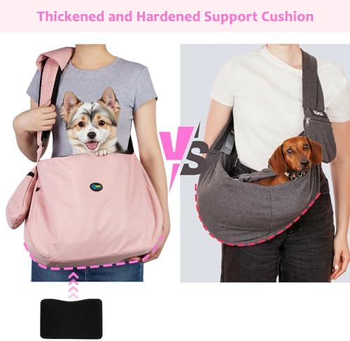 Ownpets XL Dog Sling 15-25lbs, Hands-Free Carrier with Bottom Support Pad - Image 2