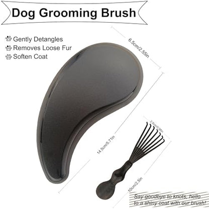 Gentle Grooming Puppy Brush with Gift Box (Black) - Image 2