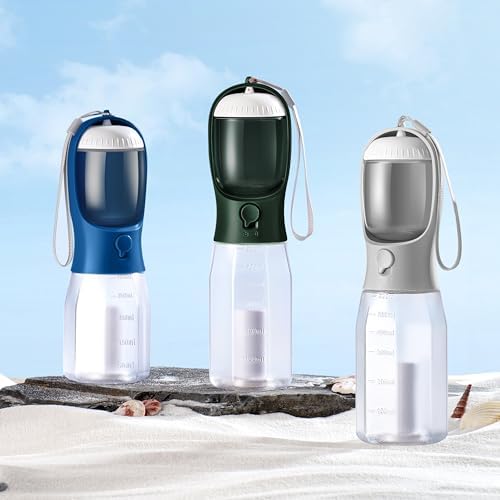 Dog Water Bottle with Food Container, Portable Pet Dog Water Dispenser for Outdoor Walking,Hiking,Travel,Puppy Essentials,Puppy Supplies,Replaceable Waste Bags - Image 2