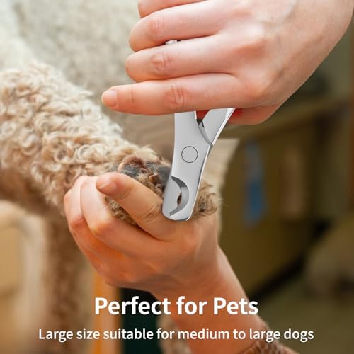 Stainless Steel Dog Nail Clippers & Trimmers - Heavy Duty Pet Nail Clippers for Large, Medium, Small Dogs & Cats - Image 6