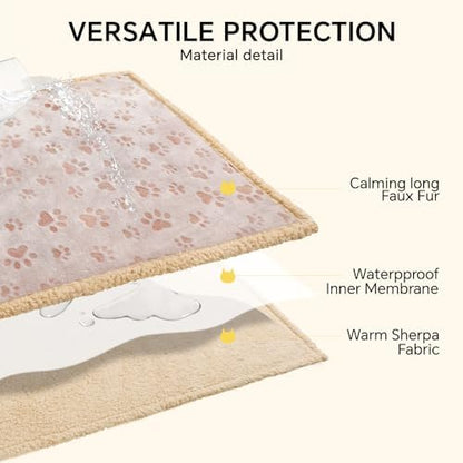 Luciphia Waterproof Dog Blanket Reversible Sherpa Fleece for Small Dogs Cat - Image 3