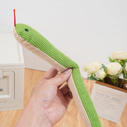 Interactive Catnip Snake Toy, Crinkle Plush Teaser for Cats & Small Dogs - Image 3
