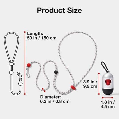 VETRESKA Crossbody Hands Free Dog Leash, 5FT Adjustable Leash (Circuit) - Image 7