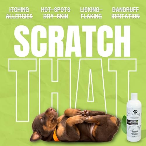 Lillian Ruff PRO Formula HypoCare+ Oatmeal Dog Shampoo | Clinically Tested Hypoallergenic Formula for Itch & Allergy Relief – Fragrance-Free with Aloe, Vitamin E & Pro-Vitamin B5 – Made in USA - Image 2