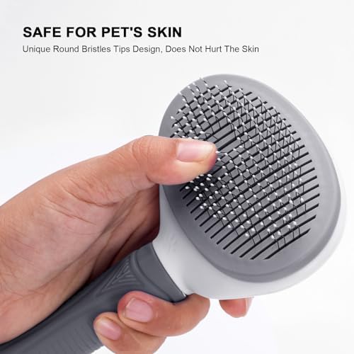 Aogeili Self‑Clean Slicker Brush for Dogs, Cats & Rabbits, 7.87 x 4.13 in - Image 6