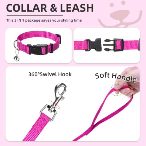 PUPTECK Dog Harness, Collar and Leash Set No Pull for Small Medium Sized - Image 4