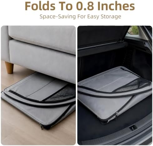 Dog Car Seat for Small Medium Dogs & Cats, Soft-Sided, Gray - Image 7