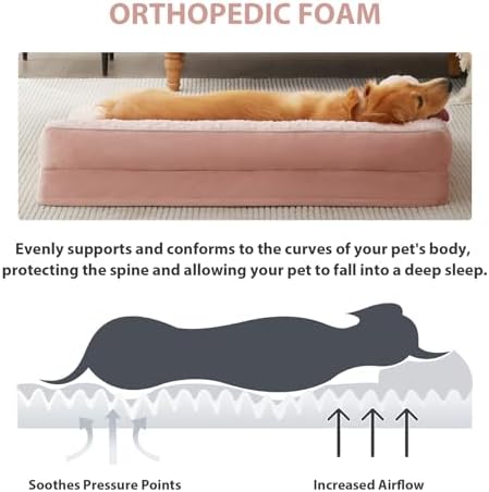 BFPETHOME Orthopedic Washable Dog Bed, Sleeping Couch for Large Senior Dogs - Image 3