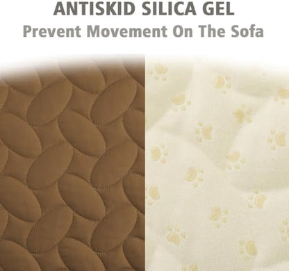 Ameritex Waterproof Pet Bed Cover Anti-Slip Dog Bed Blanket for Sofa and Furniture Waterproof New Pattern Design (Camel, 30x53 Inch (Pack of 1)) - Image 4