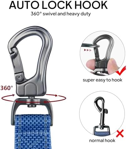 Twoear 4FT 1IN Heavy Duty Dog Leash for Large Dogs with 2 Padded Handles - Image 2