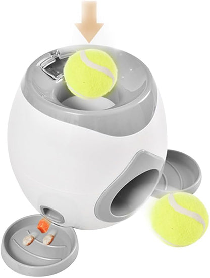 Interactive Dog Puzzle Toy - Drop The Ball to Get Treats, 2-in-1 Treat Dispenser & Slow Feeder for Healthy Eating, Keep Them Busy and Stop Boredom, Fun and Durable for All Breed