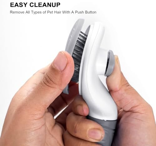 Aogeili Self‑Clean Slicker Brush for Dogs, Cats & Rabbits, 7.87 x 4.13 in - Image 5