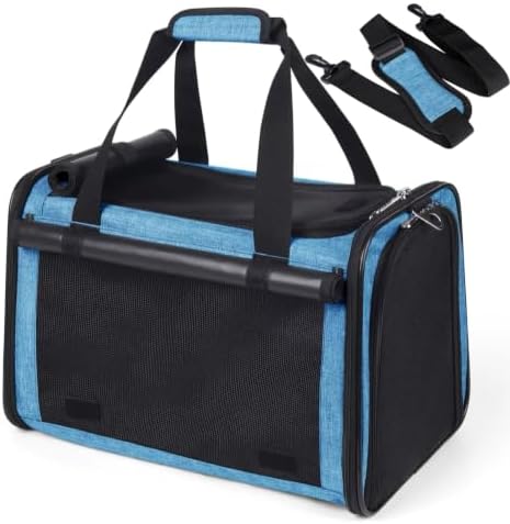 YUDODO 25lbs Cat Carrier Lightproof Soft Sided Pet Carrier for Large Cat by YUDODO