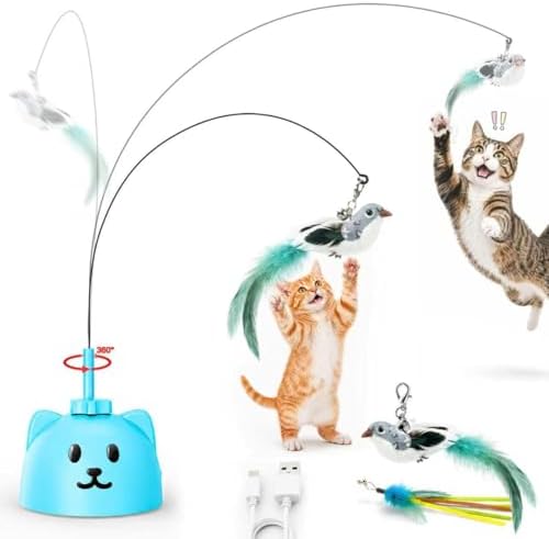 CATPICK Automatic Interactive Cat Toy, Flying Bird Wand for Indoor Cats by Unknown