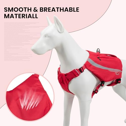 EXCELLENT ELITE SPANKER Reflective Dog Backpack with Handle for Hiking - Image 2