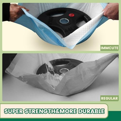 IMMCUTE Heavy Duty Puppy Pads 50 Count, 30"x28" Extra Large Dog Pee Pads – 7-Layer Thick & Tear-Resistant, Super Absorbent, Leakproof, Quick-Dry, Disposable Training Pads for Dogs & Cats - Image 3