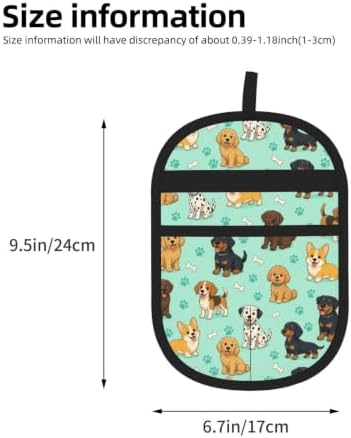 Cartoon Dogs Pet Hair Removal Glove Brush Pet Hair Remover Tool for Carpet - Image 2