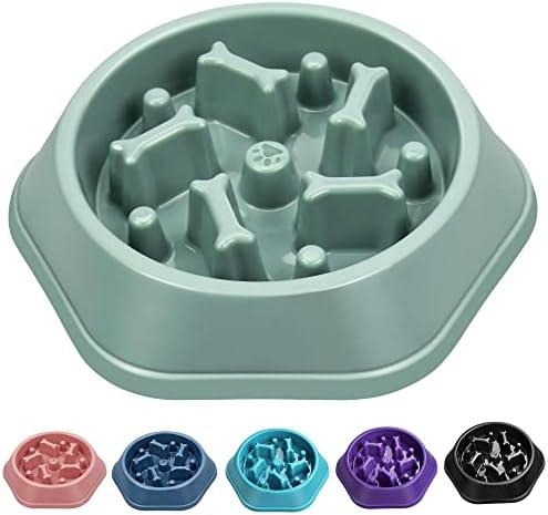 UPSKY Slow Feeder Dog Bowl Anti-Chocking Slower Feeding Pet Puzzle Bowls by UPSKY
