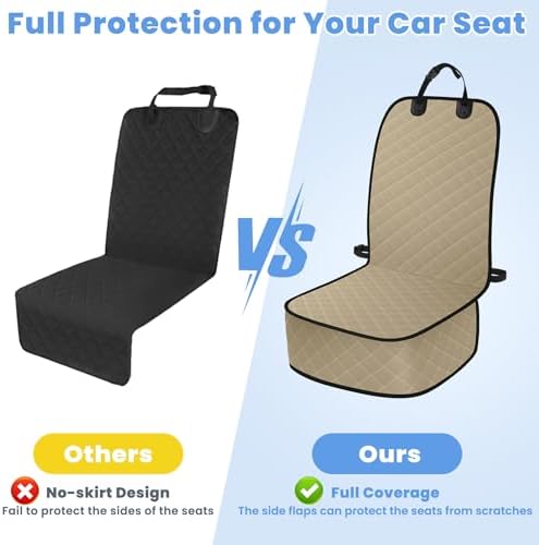 ELONGRIVER Dog Car Seat Covers, Waterproof Front Seat Cover - Image 5