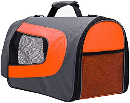 Pawer 18” x 11”x 11” Soft-Sided Foldable Airline Approved Pet Carrier for Cat, Puppy and Small Dog, Washable 600D Oxford Fabric, with Handle and Strap for Carry, Multiple Colors Available - Image 6