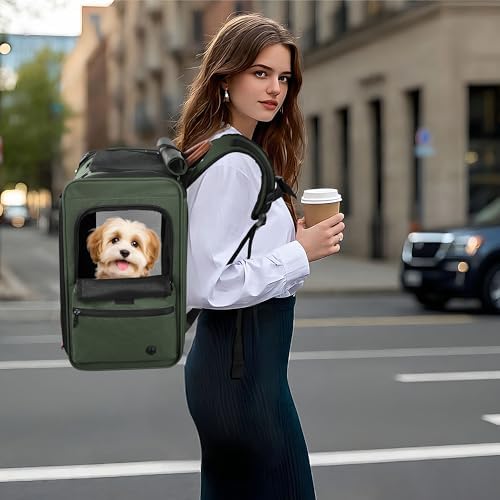 EliteField Deluxe Backpack Pet Carrier for Cats and Dogs (3-Year Warranty) by EliteField