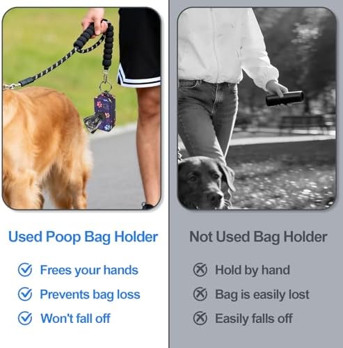 2pack Dog Poop Bag Holder Zippered Pet Waste Bags Dispenser - Image 5