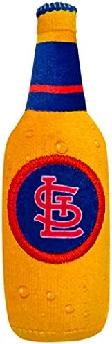 BEST PLUSH CAT TOY MLB ST LOUIS CARDINALS Complete Set of 3 piece Cat Toys filled with Fresh Catnip. Incl: 1 Baseball Cap Cat Toy, 1 Baseball Cat Toy with Feathers & 1 Beer Bottle. Beautiful Team LOGO - Image 4