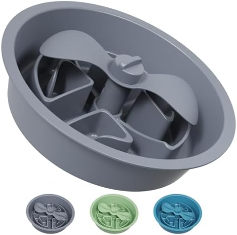 AVERYDAY Slow Feeder Dog Bowls for Large Breed, 2.5 Cups Deep Food Puzzle Bowl with Spinning Slow Feeder Insert, Non-Slip Bottom, Fits for Raised Stand, Hard Maze Design for Medium and Large Dogs by YourAveryDay