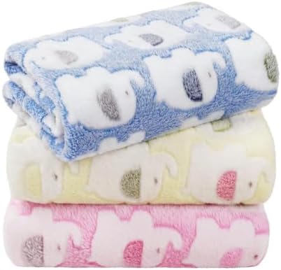 LINENLUX Dog Blankets 3-Pack, Super Soft Fluffy Fleece Pet Throw Warm by LINENLUX